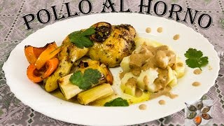 Receta de pollo al horno [upl. by Anayik]