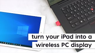 Luna Display for Windows Turn your iPad into a wireless PC display [upl. by Martinic]