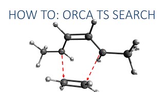 Avogadro with ORCA Tutorial TS Search [upl. by Matthews]