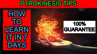 Pyrokinesis  How To Learn It In Only 7 Days  Pyrokinesis In HIndi  For Beginners [upl. by Lindeberg]