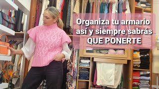 Tu ARMARIO MÁS ÚTIL si lo organizas así  Tu Asesora de imagen y moda organizararmario [upl. by Landa]