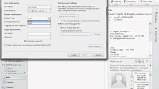 How To Set Up an Email Account in Outlook 2010 [upl. by Ellehs]