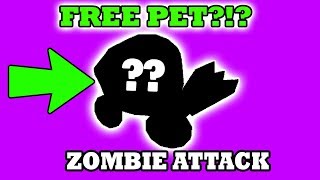 HOW TO GET A FREE PET IN ROBLOX ZOMBIE ATTACK  GIVING OUT FREE DAILY ROBUX [upl. by Ggerg]