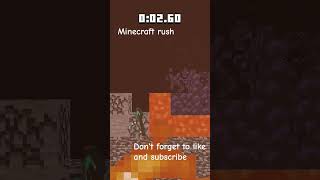 Minecraft rush minecraftshorts [upl. by Annocahs978]