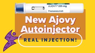 Ajovy Autoinjector  Stop Migraines  So Easy  Real Injection [upl. by Hakeber]