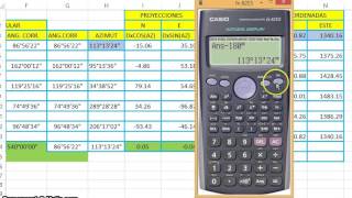 CALCULO DE POLIGONAL CERRADA PASO A PASO [upl. by Noryahs]