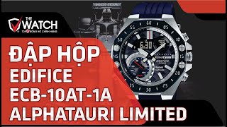 ĐẬP HỘP ĐỒNG HỒ CASIO EDIFICE ECB10AT1ADR ALPHATAURI LIMITED EDITION  ĐẸP XUẤT SẮC [upl. by Alyakem]