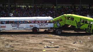 Demolition derby  BIG BUS  Lachute 2018 [upl. by Notniv]