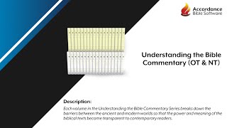 Understanding the Bible Commentary Product Overview [upl. by Musser]