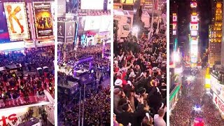 New Years Eve Times Square Celebrations amp Aftermath EarthCam Live [upl. by Zaller]