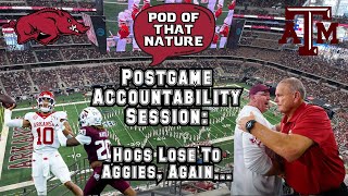 Postgame Accountability Session Hogs Lose To Aggies Again [upl. by Zebedee]