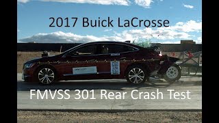 20172019 Buick LaCrosse FMVSS 301 Rear Crash Test 50 Mph [upl. by Kalman]