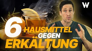 Erkältung schnell loswerden TOP 6 Hausmittel gegen Husten Schnupfen amp Heiserkeit [upl. by Ali710]