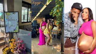 Joie Chavis amp Trevon Diggs Shine at Their Joyful Baby Shower [upl. by Ahsinuq]