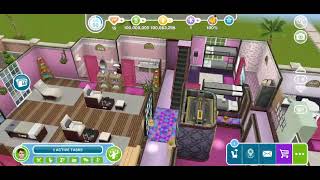 Bighit Entertainment 🏬💜The Sims FreeplayAdding 3rd floor for party room [upl. by Korie]