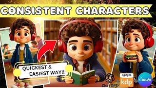 Create Consistent Characters for your Childrens Story Book in MINUTES EASIEST Method [upl. by Aryk]