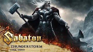 SABATON  Thunderstorm Official Lyric Video [upl. by Septima]