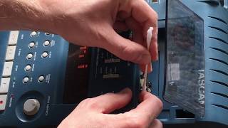 HOW TO CLEAN A TASCAM 424 MKIII 4track Cassette Recorder  424recordingcom [upl. by Eikcuhc340]