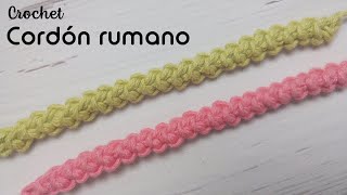 Cordón rumano a crochet [upl. by Enedan]