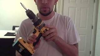 How to change a drill bit on a cordless drill howto video instructions [upl. by Yrdnal]