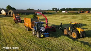 4k Harvest 2023  Evening shift with a JCB 4220 chopping with Kongskilde FCT 1260 [upl. by Hibbitts611]