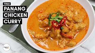 Thai Panang Chicken Curry  Thai Panang Curry Recipe with Chicken  Panang Curry with Chicken [upl. by Larochelle575]