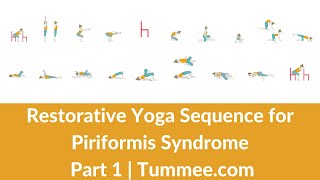 Restorative Healing Yoga Sequence for Piriformis Syndrome  Yoga Teachers  Part 1  Tummeecom [upl. by Reamonn]