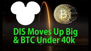 🔥DIS Up Big amp BTC Breaks Under 40k🔥 [upl. by Dlaner]