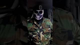 ¡Militar enmascarado Presunto soldado lanza advertencia al crimen organizado [upl. by Navis]