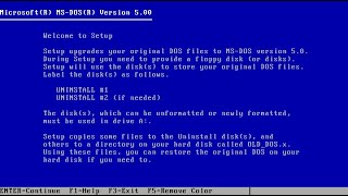 MS DOS 5 0 Upgrade Overview and Hands On [upl. by Riba107]