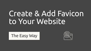 How to Create a Favicon for your Website with Free Favicon Generator [upl. by Hodgson724]