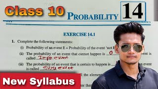 Ex 141 Q1 to Q15 Class 10  Probability  Class 10 NCERT  Ex 141 New Syllabus CBSE Rajmith study [upl. by Secnirp]