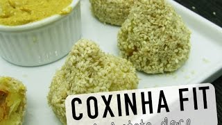 COXINHA FIT DE BATATA DOCE  Cozinha FIT [upl. by Urbanna111]