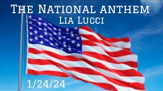 Whitney Houston National Anthem sung by Lia Lucci ￼ [upl. by Shedd]