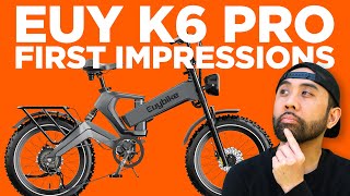 EUY K6 Pro Review Striking Design Meets Foldable Fat Ebike  RunPlayBack [upl. by Oratnek]