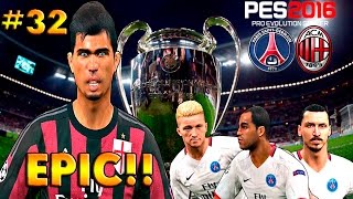 PES 2016 BAL  PSG  AC MILAN  REUSIBRALMOURA CASI NADA 32 [upl. by Ameer686]