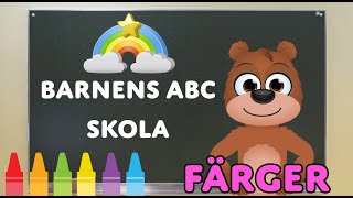 LÄR DIG FÄRGER MED SAMMY  Barnprogram för små barn  Barnens ABC Skola [upl. by Dymoke]