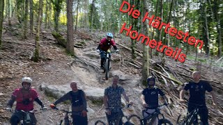 Die härtesten Hometrails mit dem emtb im Bikeländ Eberbach mtb ebike downhill enduromtb bike [upl. by Aneehsak]