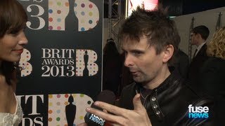 Muses Matt Bellamy on GRAMMYs vs BRITs  BRIT Awards 2013 [upl. by Ecinert811]