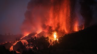 VULCÃO CUMBRE VIEJA  ERUPÇÃO AO VIVO [upl. by Eibor]