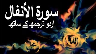 Surah AlAnfal with Urdu Translation 008 Voluntary Gifts raaheislam9969 [upl. by Merissa]