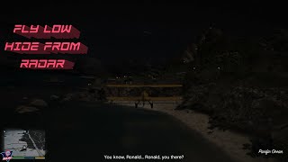 GTA  V GRAND THEFT AUTO 76 FLY LOW HIDE FROM RADAR [upl. by Lesslie]