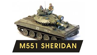 M551 Sheridan  USA light amphibious floating tank  US Airborne forces [upl. by Fiann]