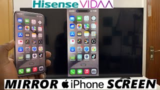 Hisense VIDAA Smart TV How To Screen Mirror iPhone [upl. by Yelsnia]