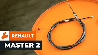 Hoe de handremkabel te vervangen van de RENAULT MASTER 2 Van AUTODOCHANDLEIDING [upl. by Erusaert904]