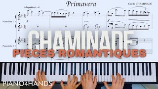 C Chaminade ☀️ Primavera ☀️ pour Piano à quatre mains [upl. by Eiger]