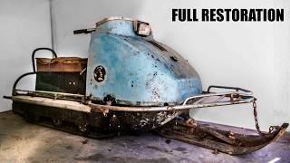 Restoration Abandoned Snowmobile  4 months in 38 minutes [upl. by Rilda]