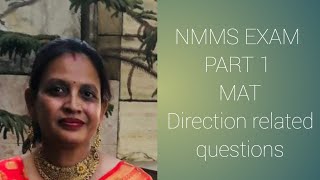 3 NMMS EXAM PART 1 MAT Direction related Questionsexam education hbsc nmmsexamination nmms [upl. by Nij]