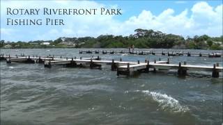 Rotary Riverfront Park Fishing Pier in Titusville Florida [upl. by Elatan]