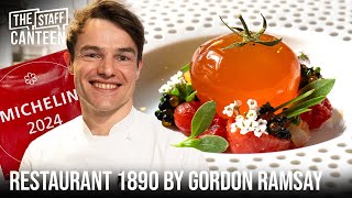 Restaurant 1890 by Gordon Ramsay Executive Chef James Sharp Creates a Michelin Star Tomato Dish [upl. by Reseta]